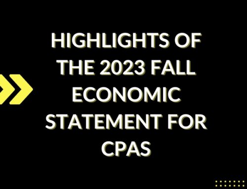 ​Highlights of the 2023 Fall Economic Statement for CPAs