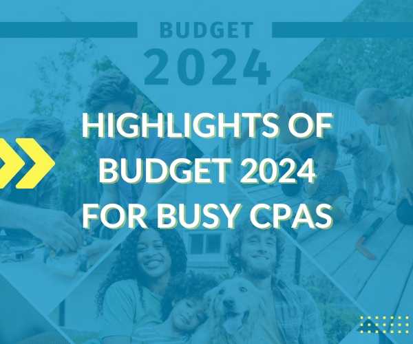 Blog title over background image of the 2024 Budget document cover